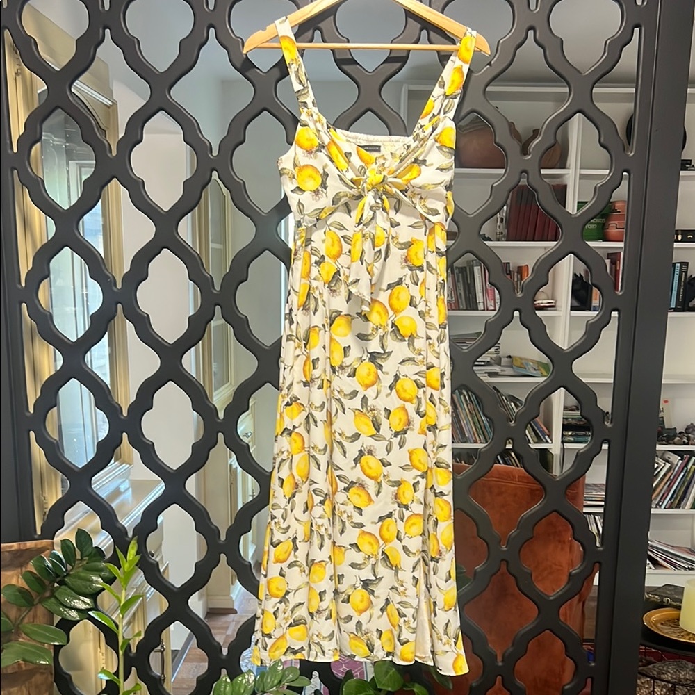 WHBM Lemon Print Sundress